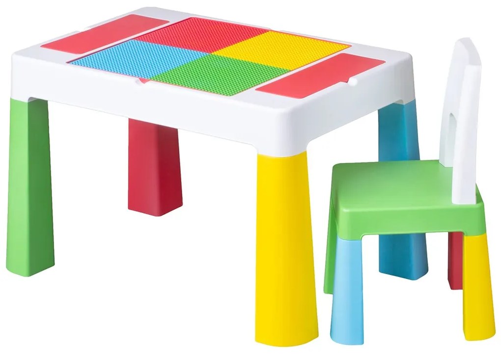 Detská sada stolček a stolička Multifun multicolor