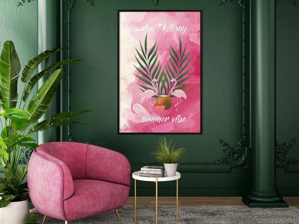 Artgeist Plagát - Don't Kill My Summer Vibe [Poster] Veľkosť: 20x30, Verzia: Zlatý rám