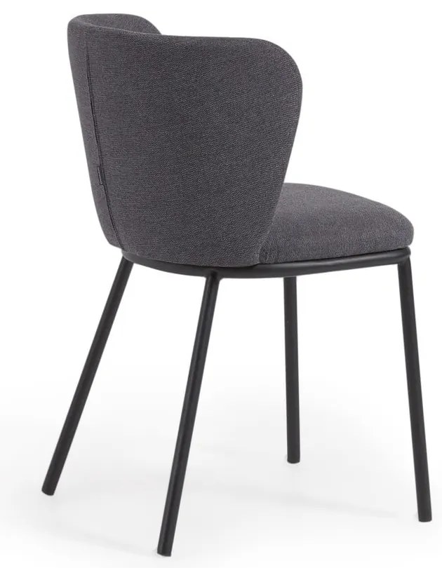 Tmavosivá jedálenská stolička Ciselia – Kave Home