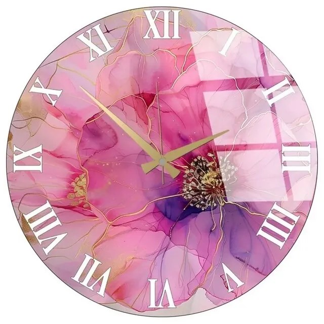 Nástenné hodiny Pink 339, 40 cm