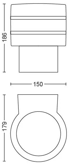 Philips 17404/47/P0 - LED Vonkajšie nástenné svietidlo Hue TUAR 1xE27/9,5W IP44