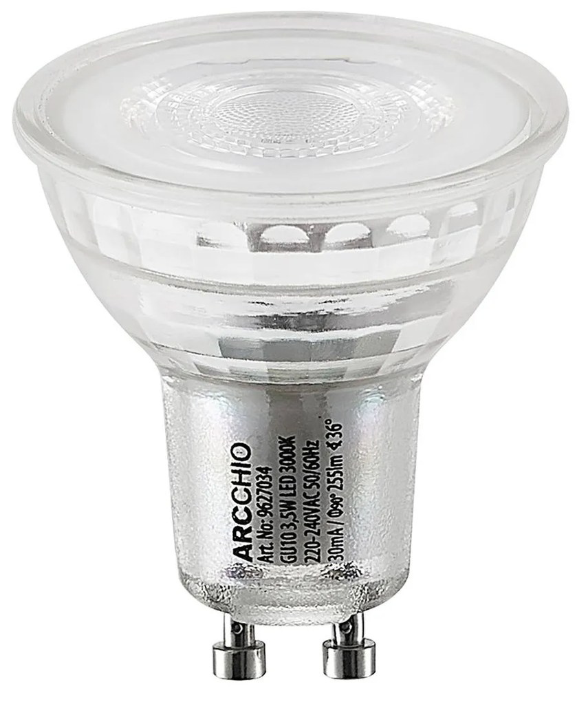 LED reflektor GU10 3,5W 3.000K 36° sklo