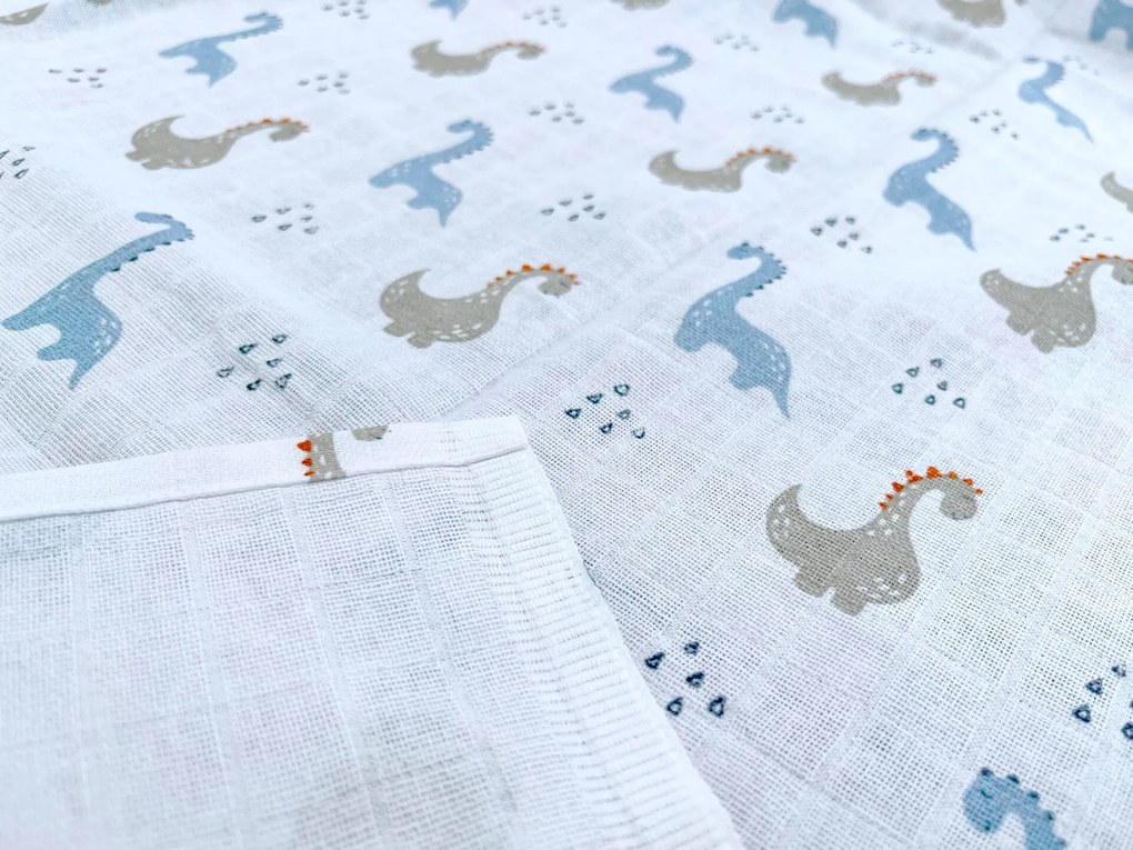 Bavlnená plienka Dino | 90x100