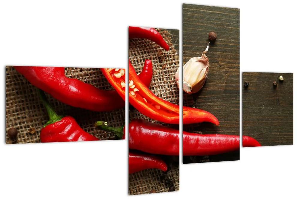 Obraz - chilli papriky