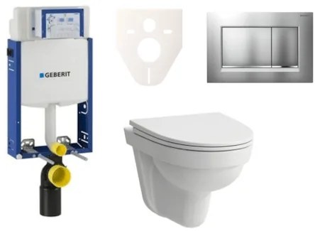 Cenovo zvýhodnený závesný WC set Geberit na zamurovanie + WC Laufen Laufen Pro Nordic SIKOGE2H7