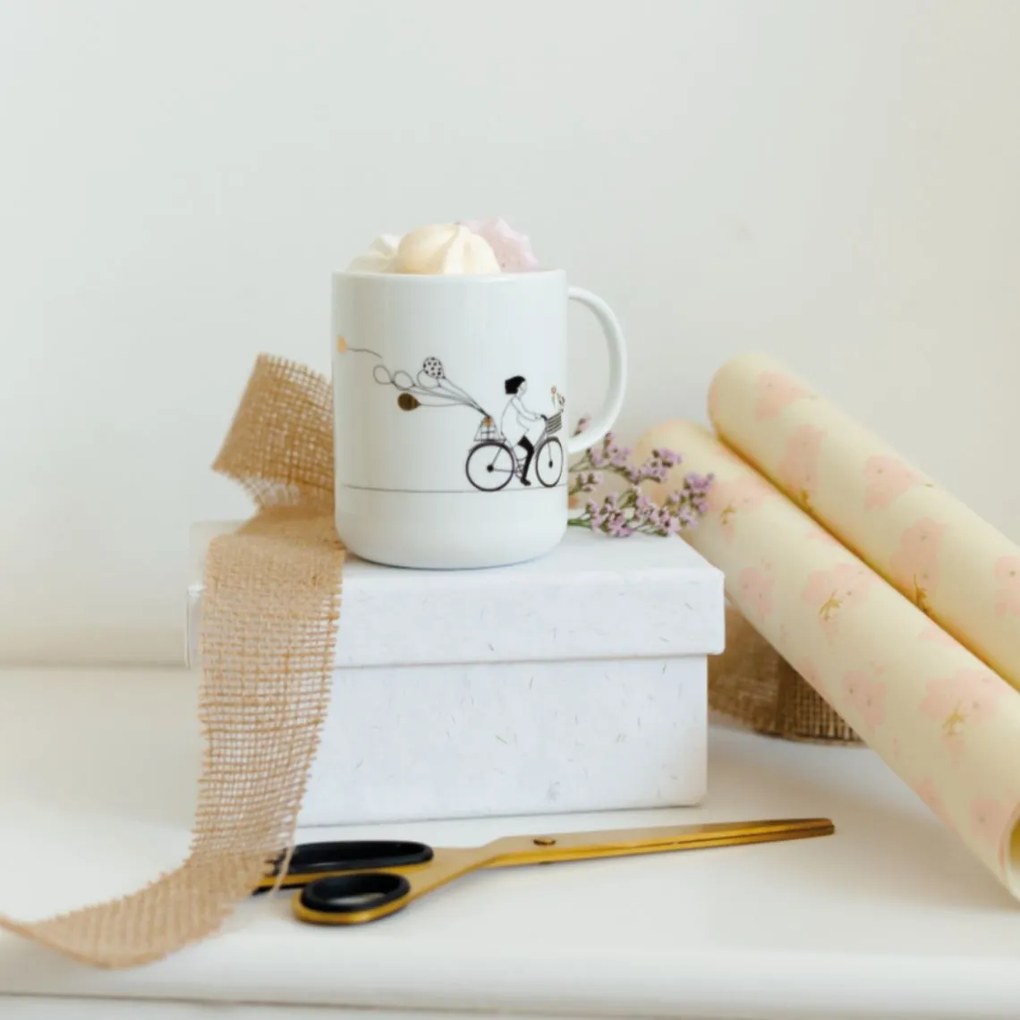 räder Porcelánový hrnček Ride a Bike 350 ml