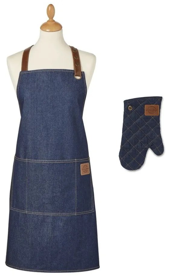 Zástera a chňapka v súprave 2 ks Oxford Denim – Cooksmart ®