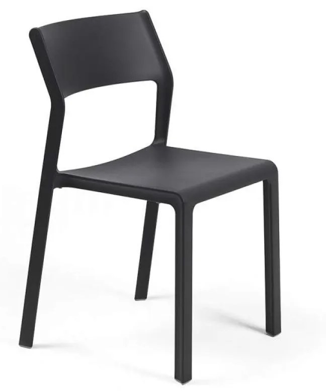 TRILL BISTROT záhradná stolička bez podrúčok grigio