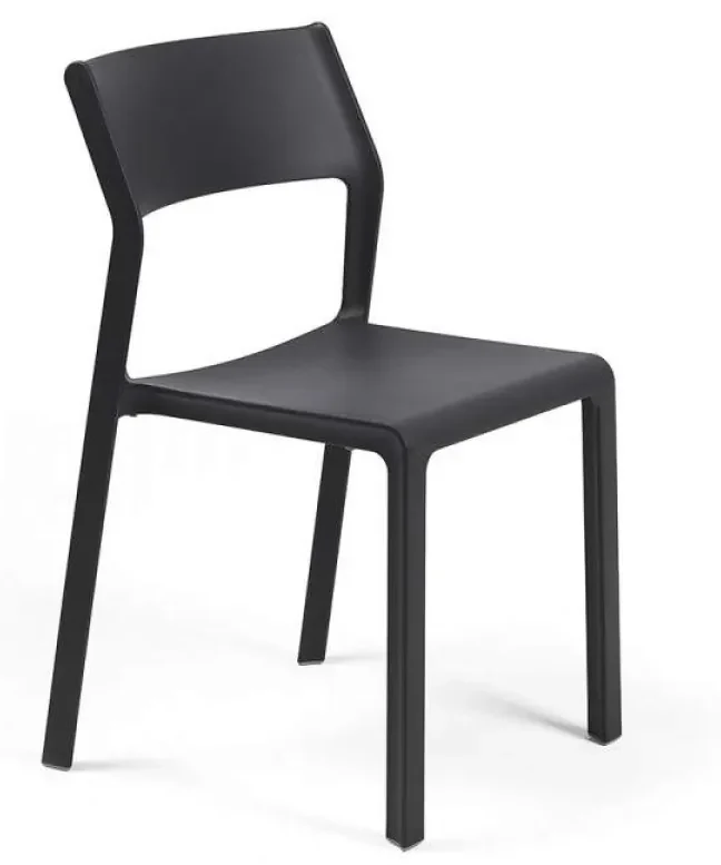 TRILL BISTROT záhradná stolička bez podrúčok grigio