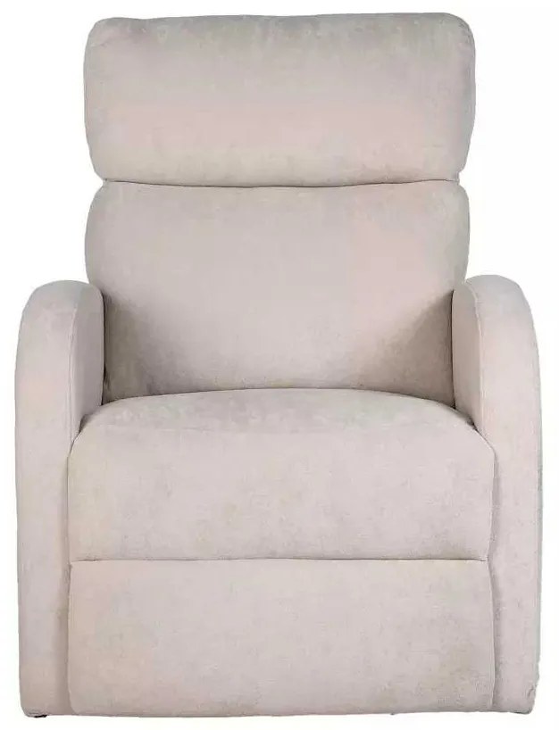 LuxuryForm DESIGN Televízne kreslo BRUNO otočné, hojdacie s polohovaním - béžové