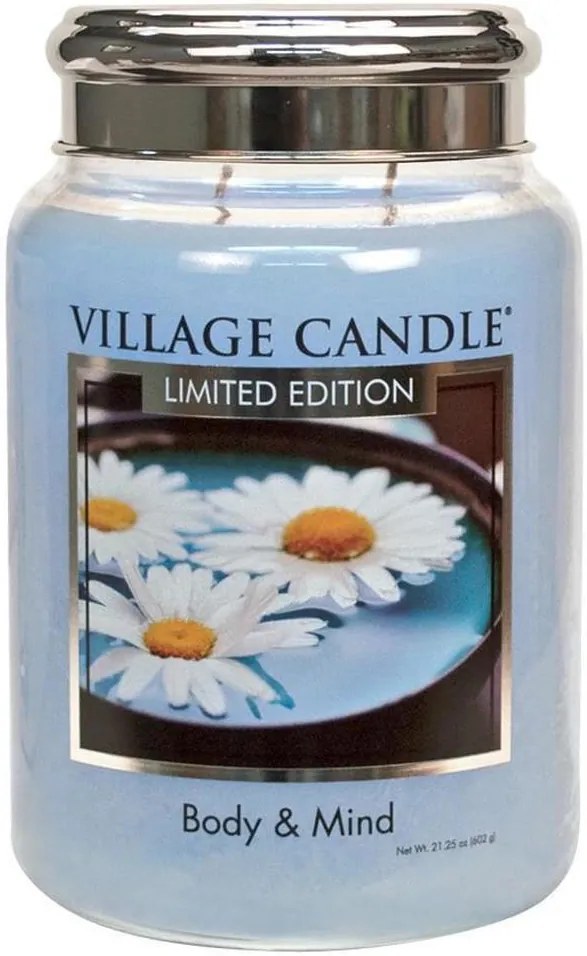 VILLAGE CANDLE Sviečka Village Candle - Body & Mind 602g