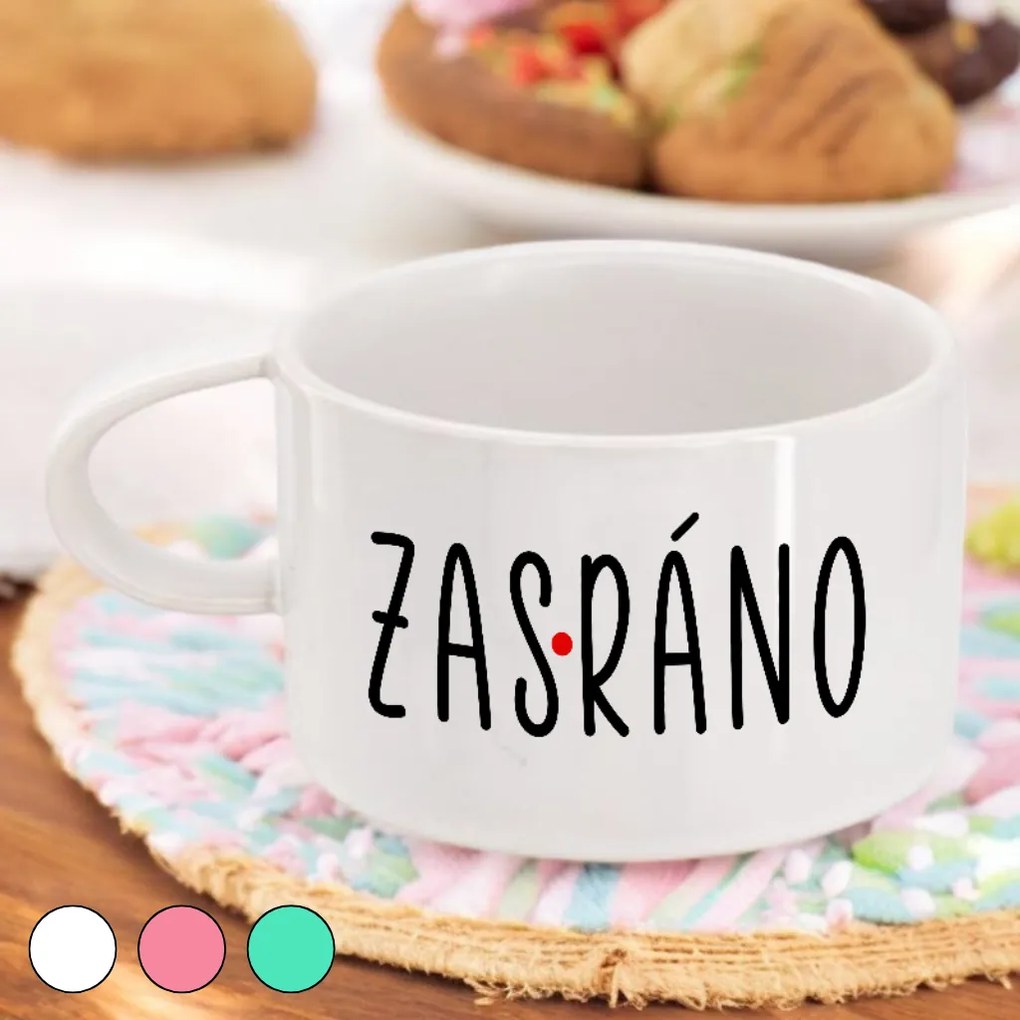 Ahome Hrnček makronka - Zas ráno Vyberte farbu: Biela