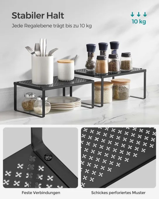 Set štyroch kuchynských políc KCS006B01