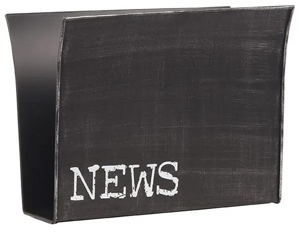 Čierny kovový stojan na časopisy LABEL51
