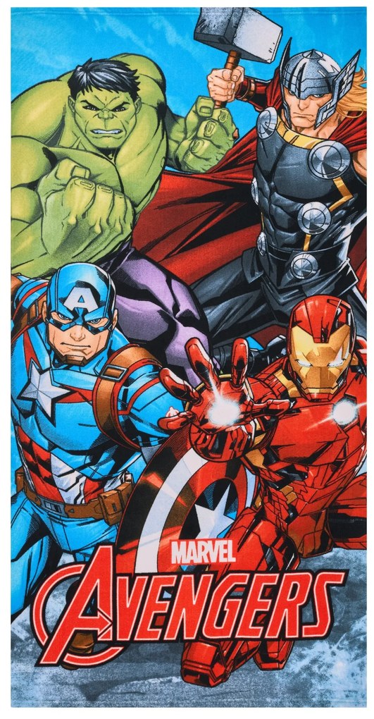 Dětská rychleschnoucí osuška BORD AVENGERS II 70x140 cm vícebarevná