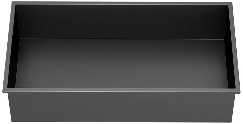 Polysan Polysan, INSERTA zapustená polica do obkladu, 510x270mm, nerezova ocel, gun metal, 1301-53B