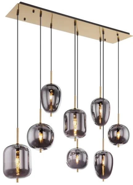 Globo 15345-8MM - Luster na lanku BLACKY I 8xE14/40W/230V