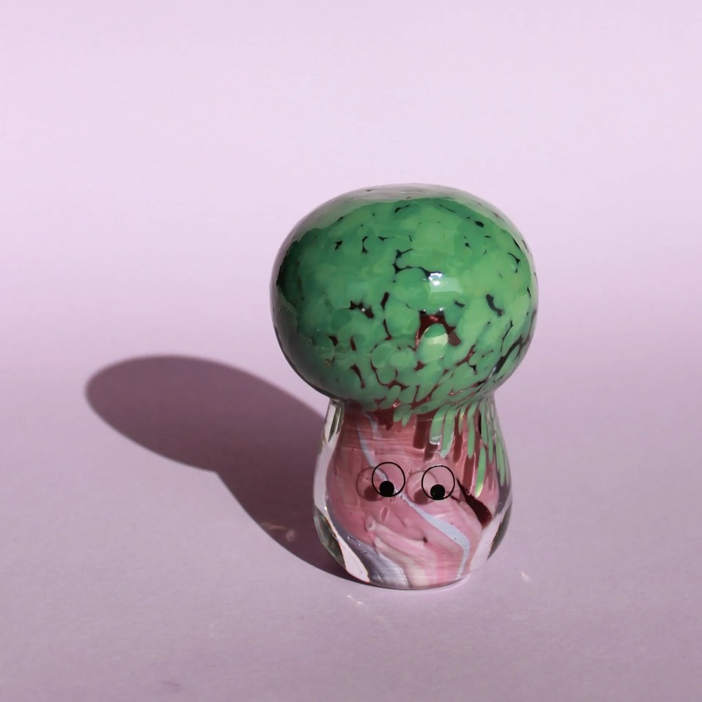 Studio Arhoj Skleněná figurka Crystal Blob Big Sage Head