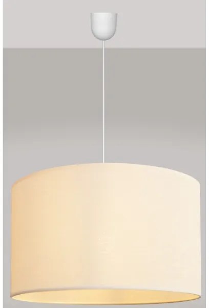 Luster na lanku ALBA 1xE27/15W/230V pr. 45 cm béžová