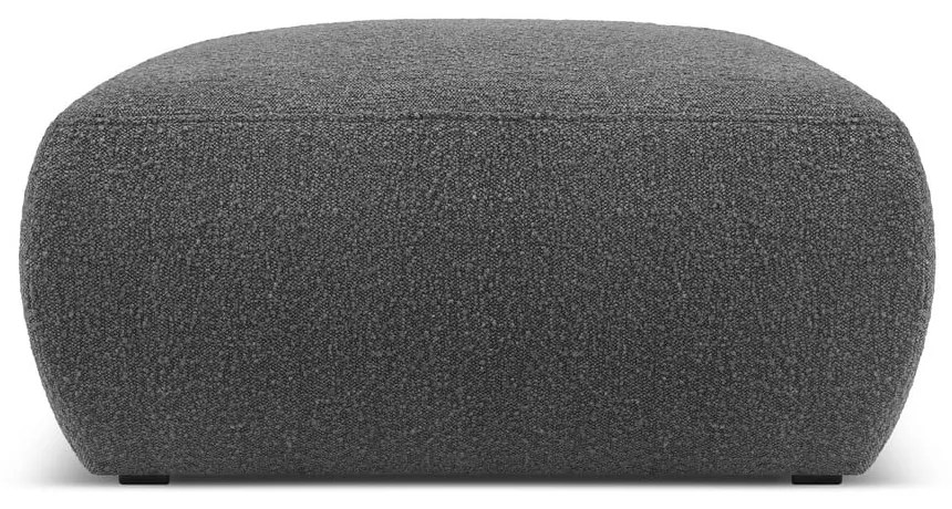 Tmavosivý taburet z textílie bouclé Molino – Micadoni Home