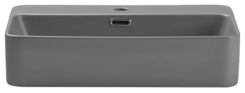 COMAD TRUST 2 MATT LIGHT GREY (E-6282) - Umývadlo na dosku TRUST 55x38 cm, sivé