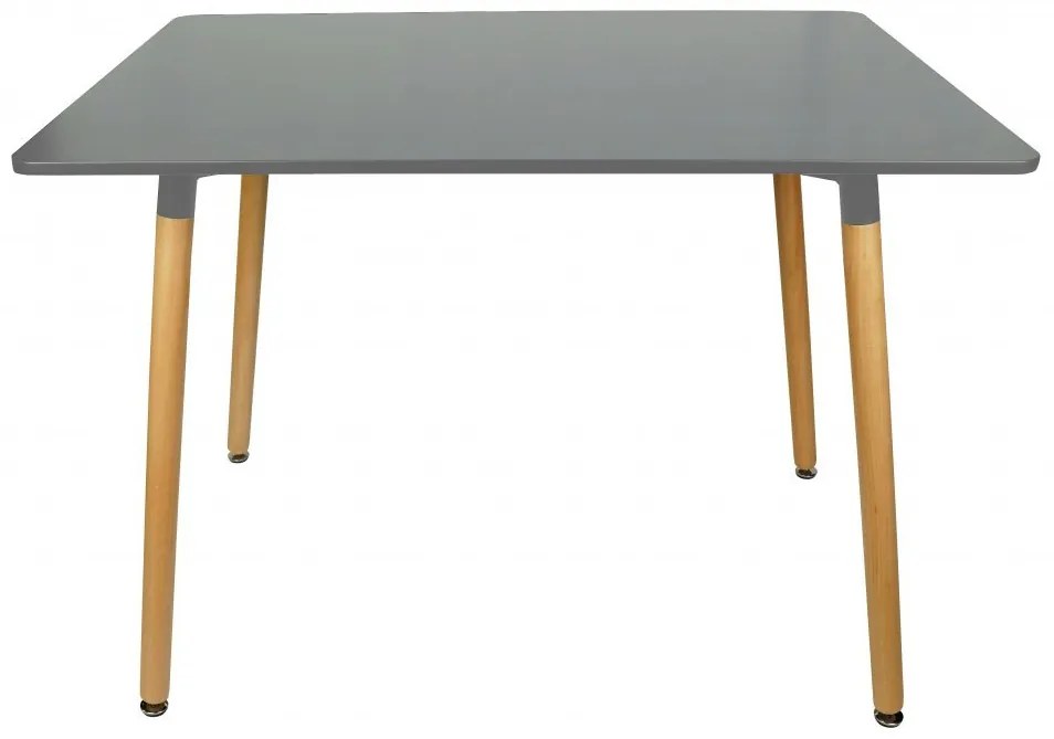 Sivý jedálenský set 1 + 4, stôl BERGEN 140 + stolička YORK OSAKA