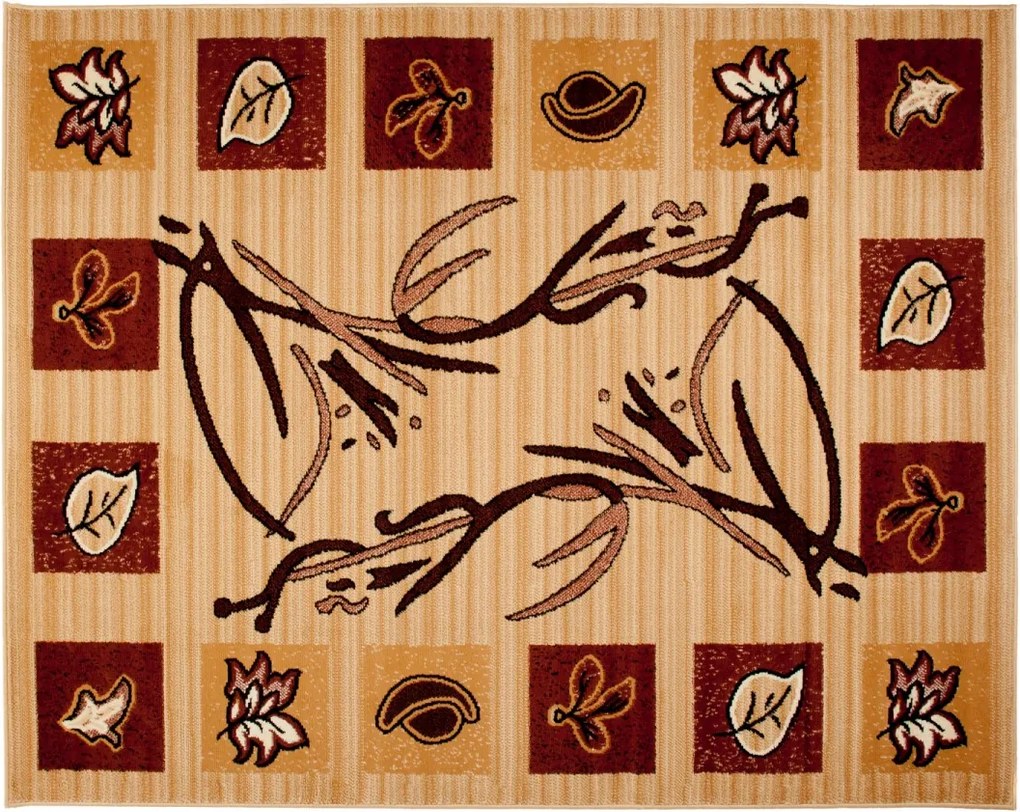 TA Koberec 7157B SVETLO BÉŽOVÝ ATLAS PP Rozmer: 70X140 cm