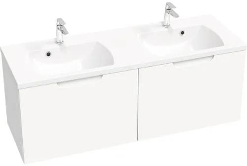 Kúpeľňová skrinka pod umývadlo RAVAK Classic II biela 130 x 47 x 45 cm X000001482