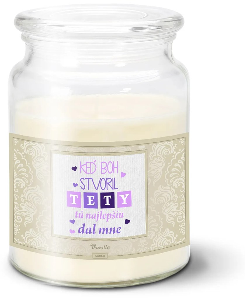 Sablio Sviečka Keď Boh stvoril tety - 500 g
