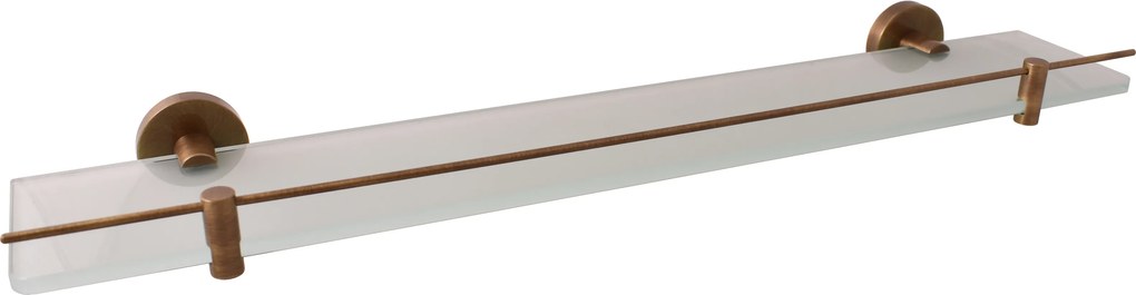 Slezák - RAV Polička sklenená 600 mm COLORADO - COA0900/60SM, Stará mosadz (Bronz)