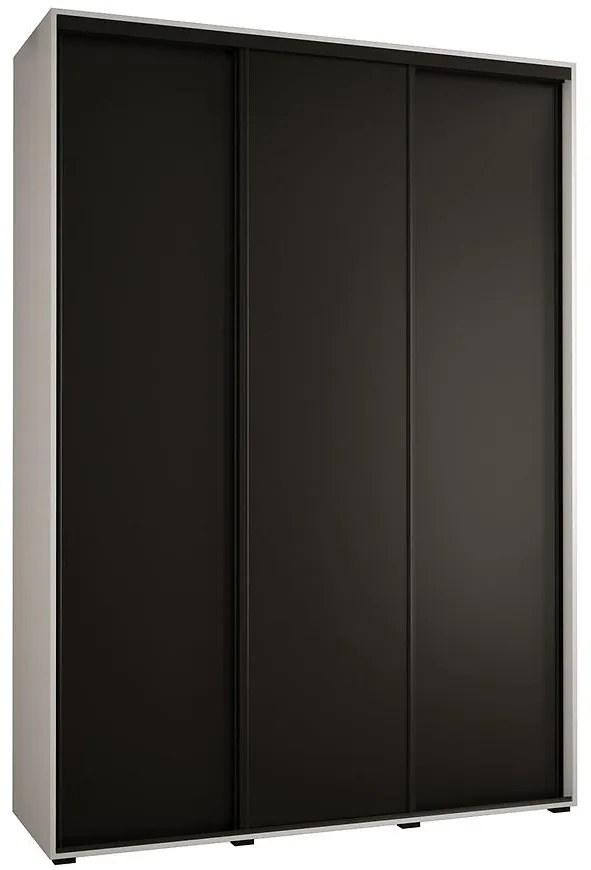 Skriňa 45 Canaris 1 180 biela/čierna/čierna