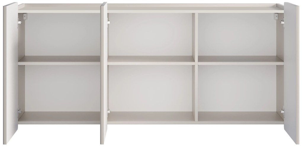 Závesná komoda Malmi 150 cm - kašmírová / zlatá