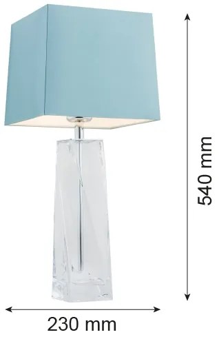 Argon 3839 - Stolná lampa LILLE 1xE27/15W/230V modrá