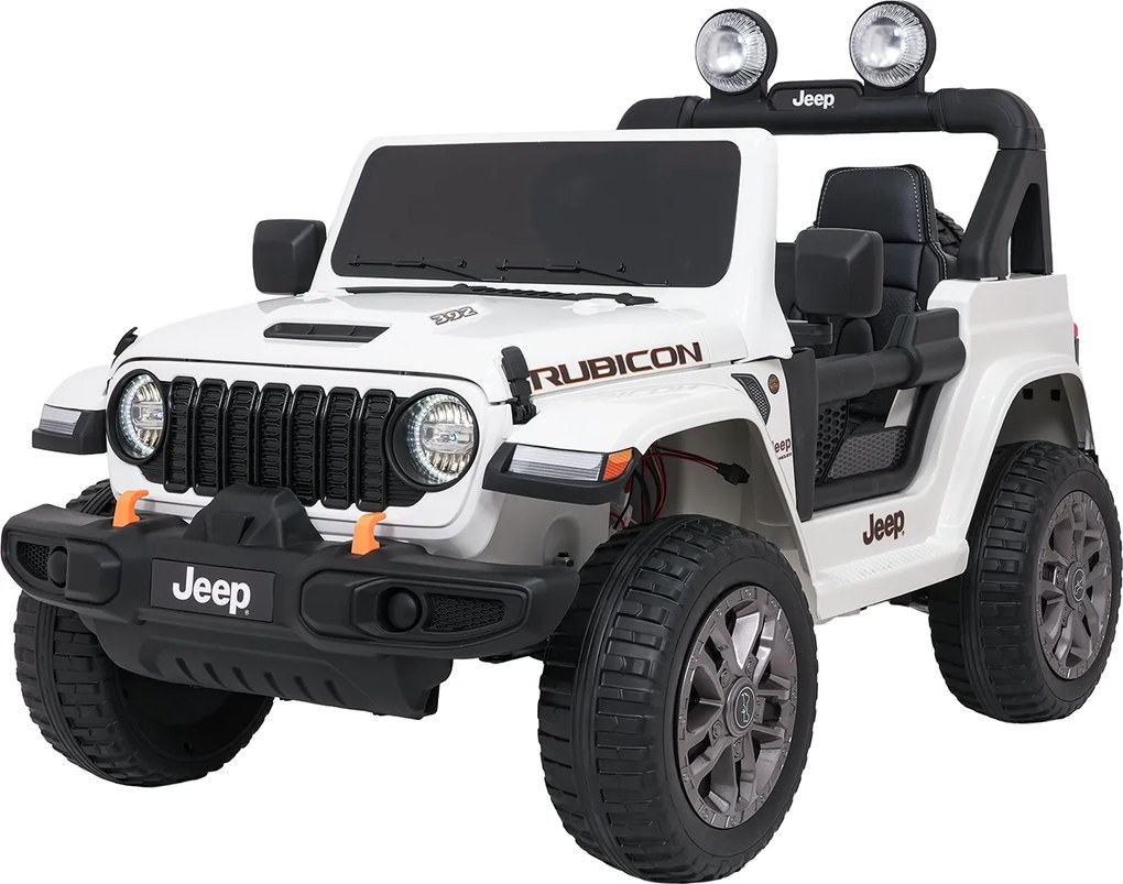 Ramiz Jeep Wrangler Rubicon LIFT elektrické autíčko pre deti biele