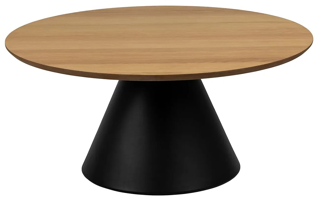 Konferenční stolek Soli 85 cm černý/dub přírodní
