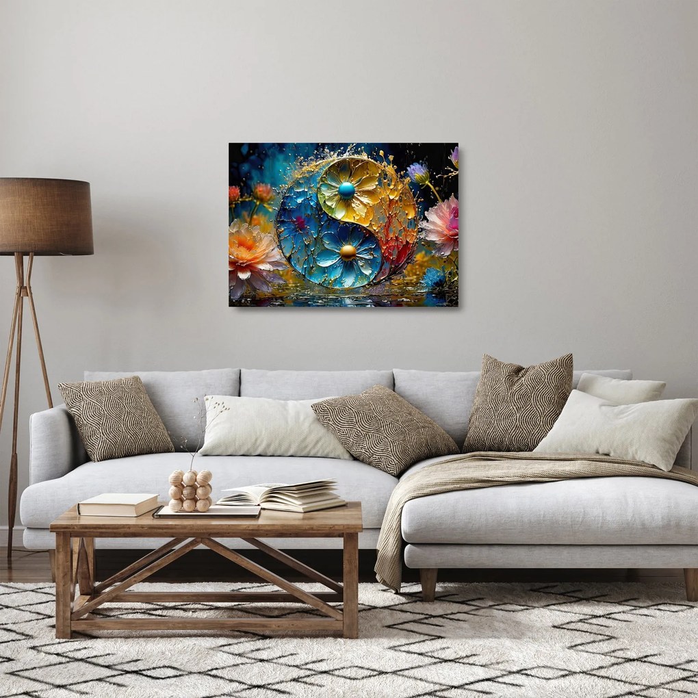 Sklenený obraz - Harmónia a rovnováha (70x50 cm)