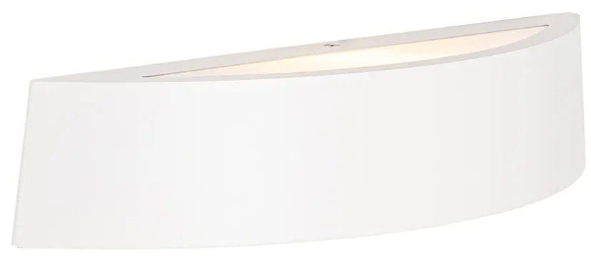 Moderná vonkajšia nástenná lampa biela IP44 - Caz