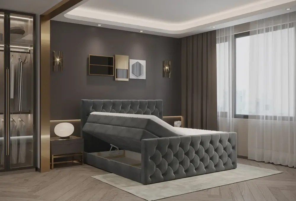 Boxspring posteľ CASTLE