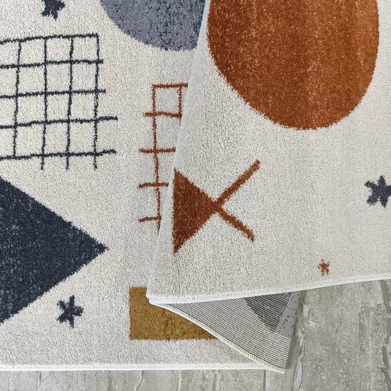 DY Detský farebný koberec s geometrickými vzormi Lovi 01 Rozmer: 160x220 cm