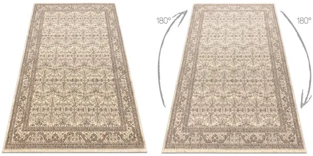 Koberec LEGEND 468 12 GB620 OSTA - Ornament / rám, exkluzívny béžový / hnedý