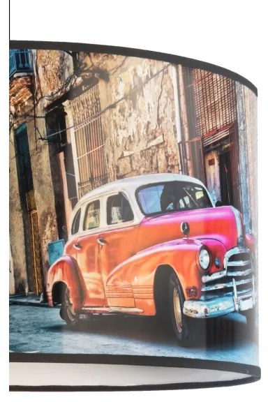 Duolla - Luster na lanku CUBA RED 1xE27/15W/230V pr. 35 cm