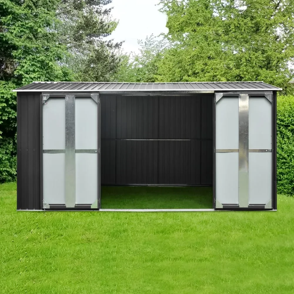 Záhradný domček na náradie, krídlové dvere AVENBERG HUNTER G1 4,1 x 2,6 m ANTRACIT