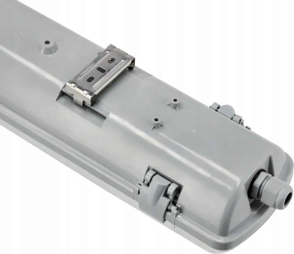 Sada LED svietidiel, hermetické svietidlo, 60 cm, 18 W, 1900 lm, 6500 K, do garáže, s plechom