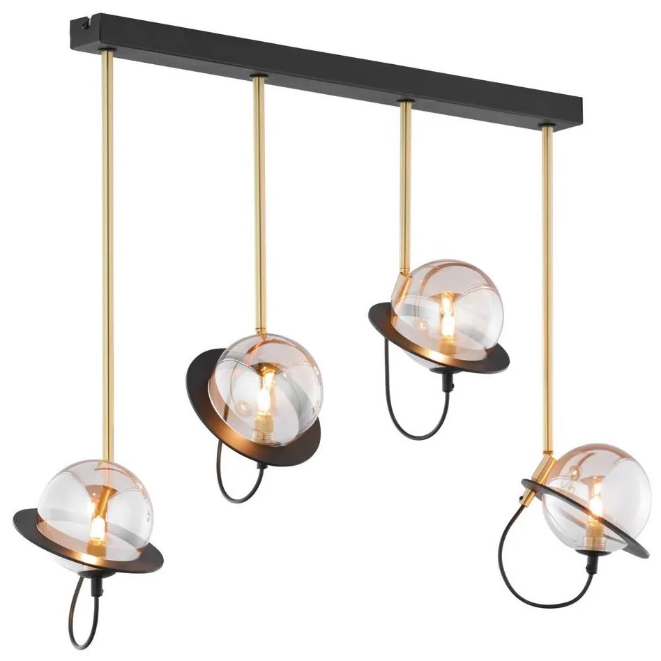 Jupiter 1892 - Luster na tyči PLANET 4xG9/10W/230V zlatá