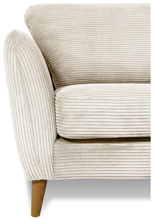 Biela menčestrová pohovka 170 cm Paris – Scandic