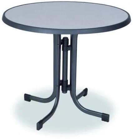 Kovový stôl PIZZARA ø 85 cm, doska sevelit