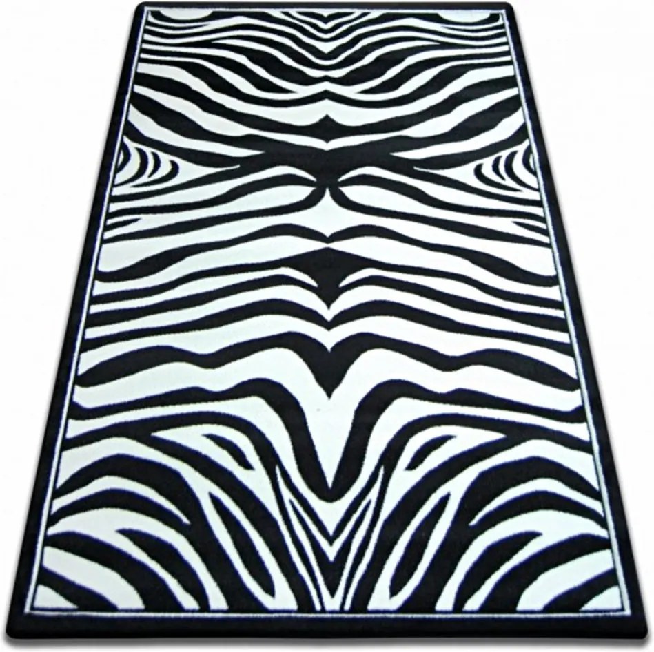 Kusový koberec Zebra čiernobiely, Velikosti 160x220cm