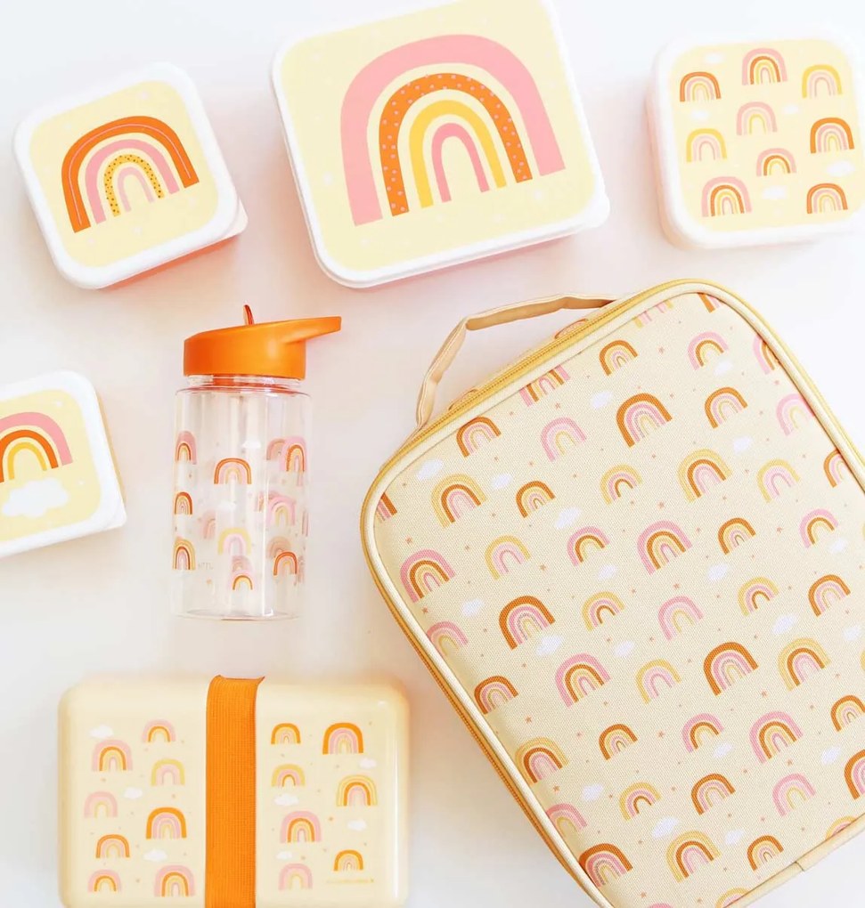 A Little Lovely Company - súprava štyroch desiatových škatuliek - dúha