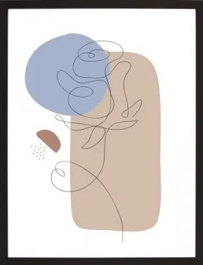 Rámovaný obraz Abstraktný obrazec II, 30x40 cm%