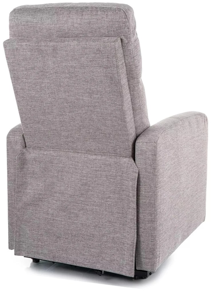 Elektrické polohovací křeslo OTUS II Brego světle šedé